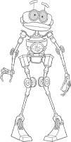 A coloring page of treasure planet